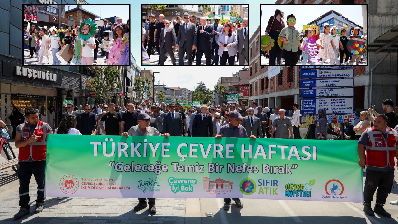 DÜZCE’DE ÇEVRE İÇİN YÜRÜDÜLER