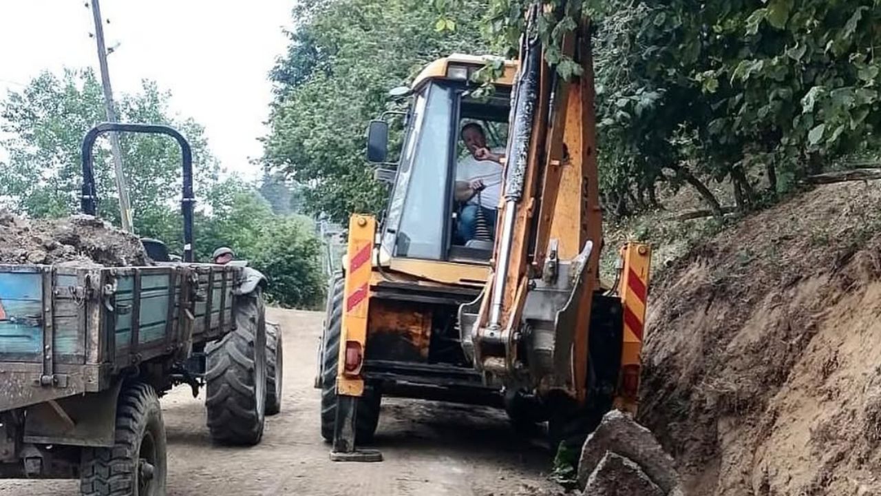 Çilimli’de Kırsal Altyapı Güçleniyor Kırkharman ve Dikmeli Köyü’nde Çalışmalar sürüyor