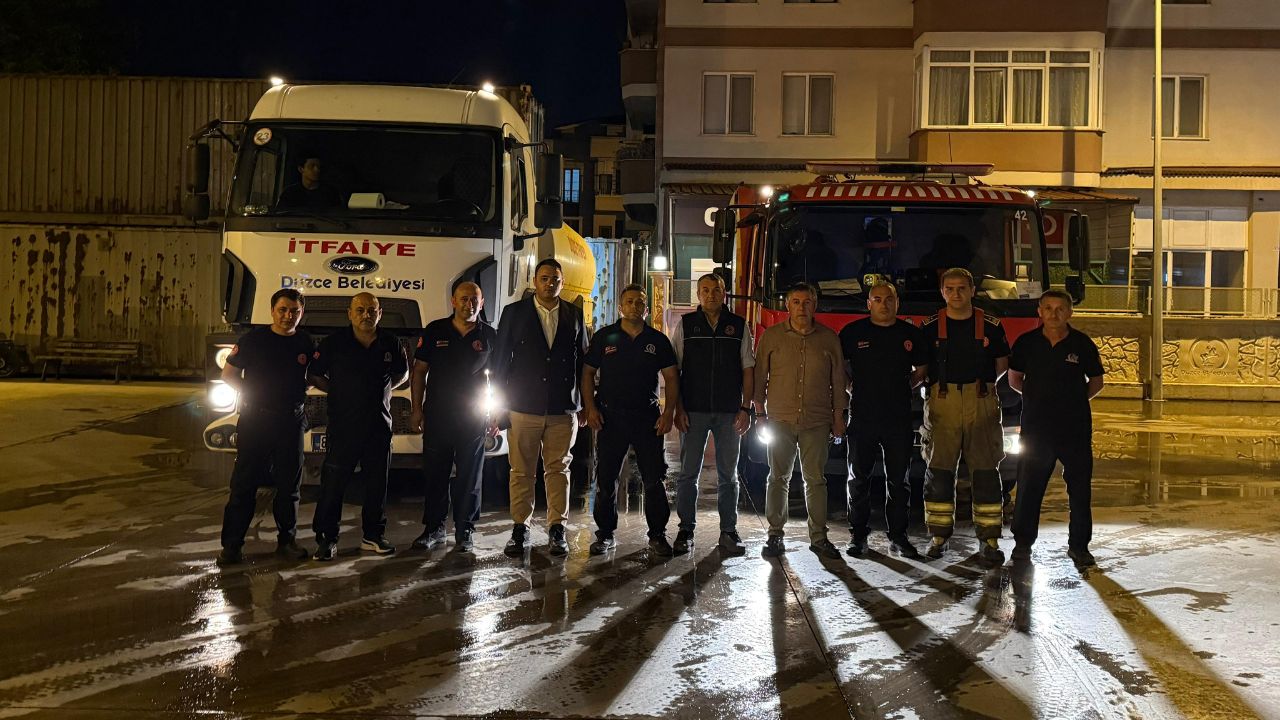 Düzce Belediyesi’nden Seferihisar’daki Orman Yangınına Destek