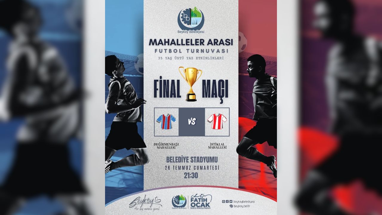 Mahalleler Arası Dayanışmanın Sahası Final Maçı 26 Temmuz’da