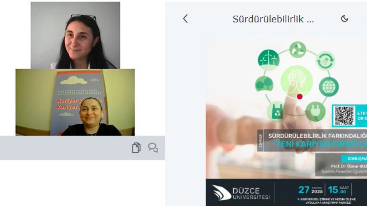Düzce Üniversitesi’nden Sürdürülebilirlik ve Kariyer Fırsatları Üzerine Farkındalık Eğitimi