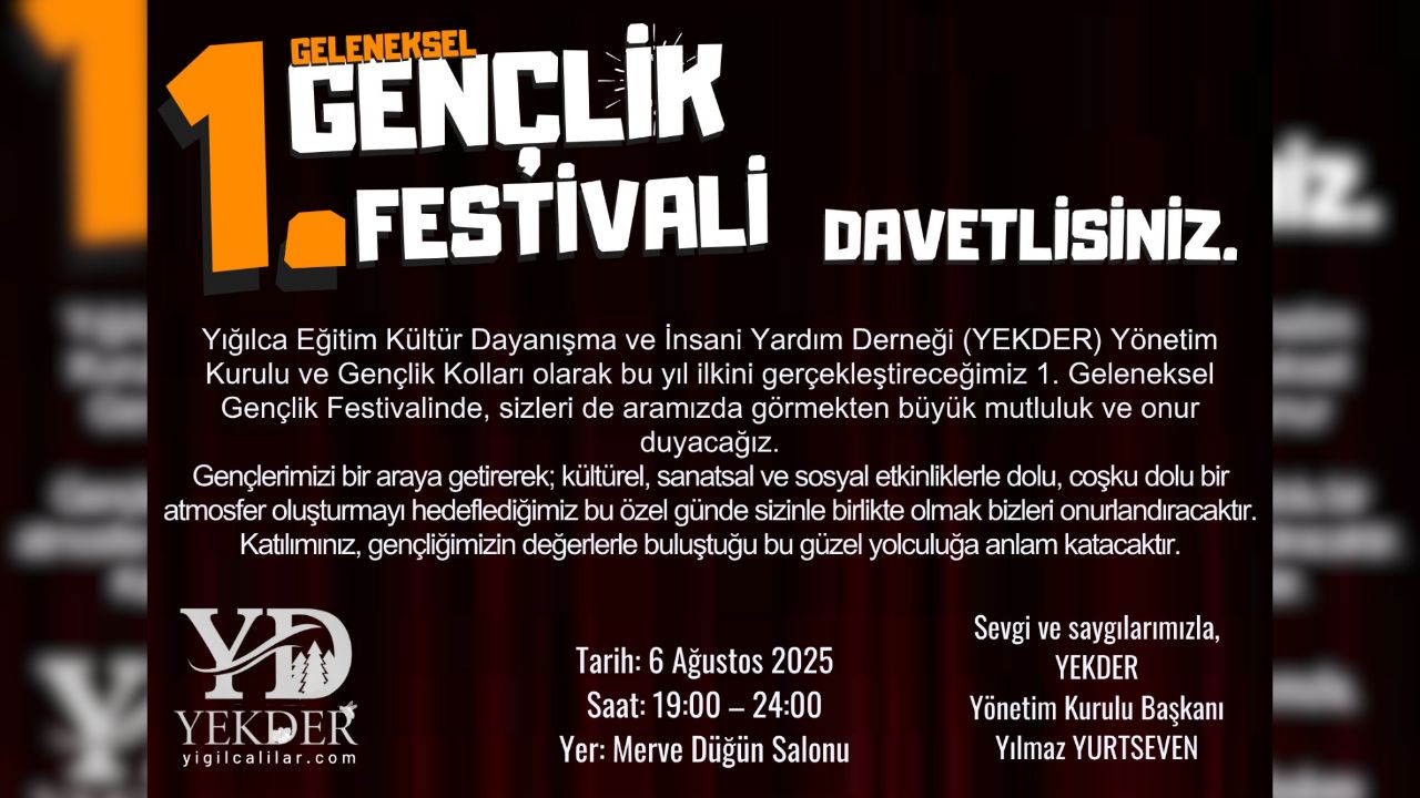 Yığılca’da Gençlik Coşkusu YEKDER’den 1. Geleneksel Gençlik Festivali