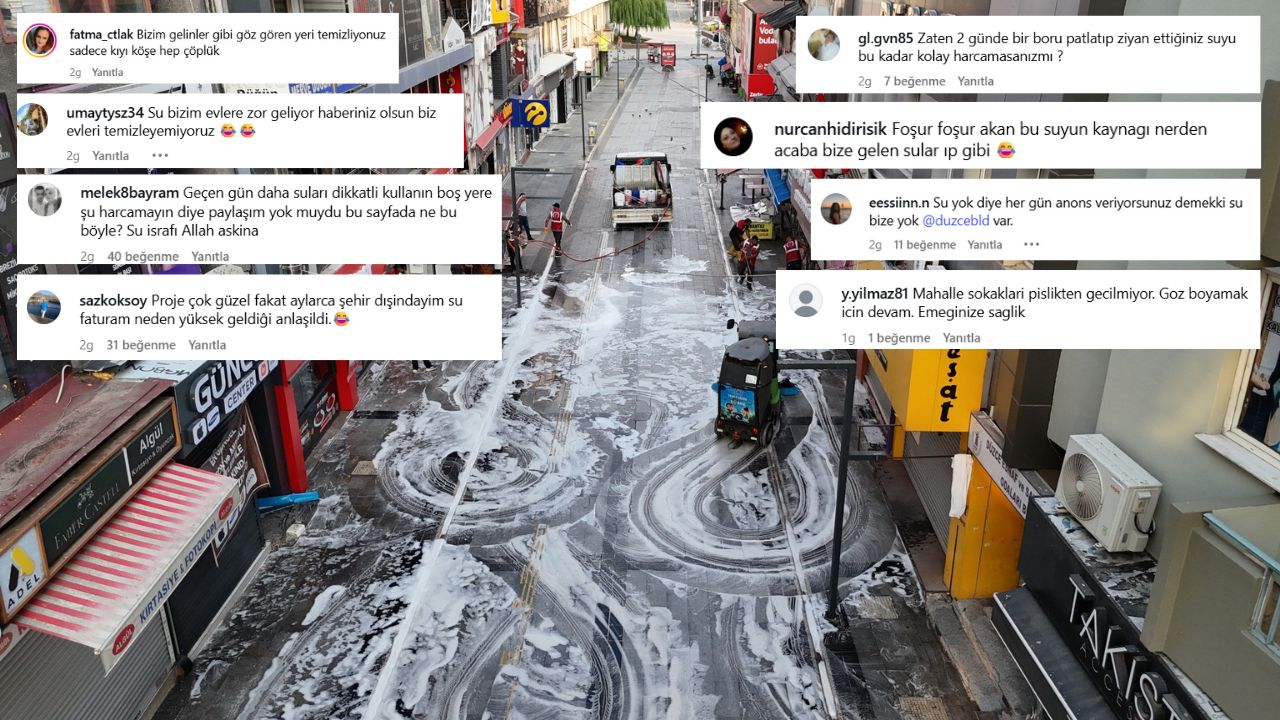Düzce Belediyesi’nin Temizlik Paylaşımına Sosyal Medyada Yoğun Tepki !
