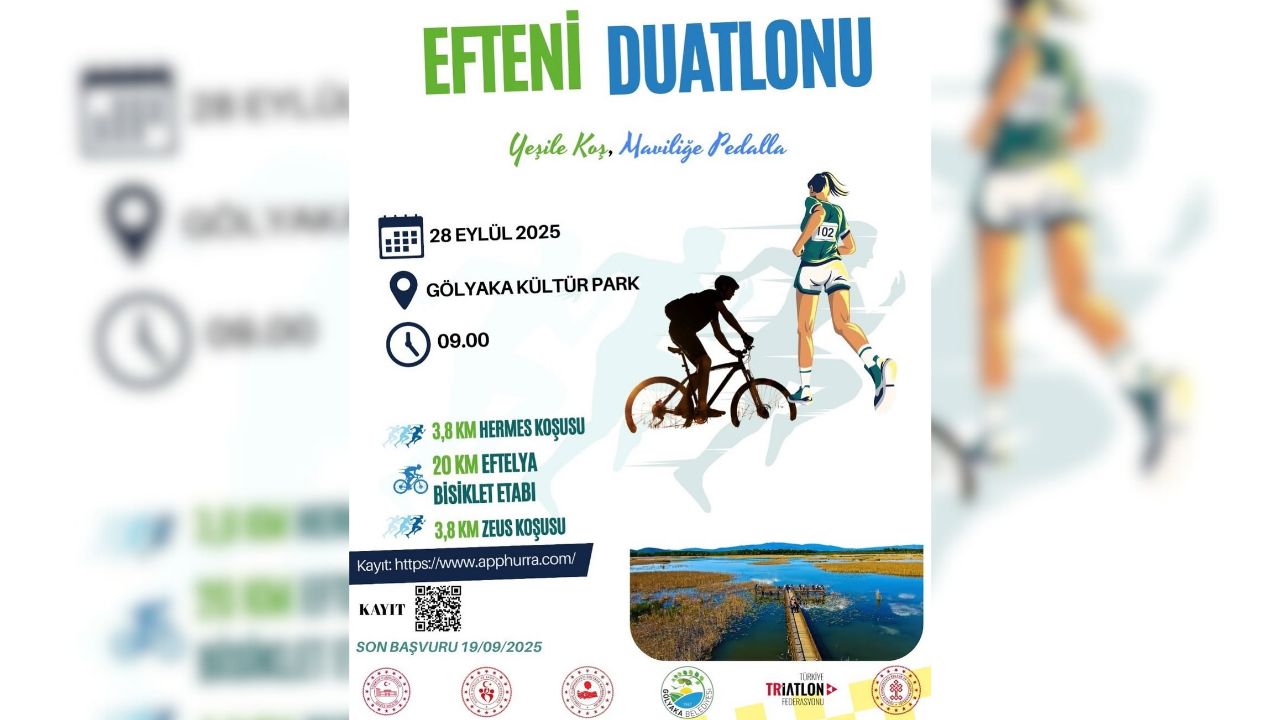 Efteni Duatlonu 2025 Düzce’de Spor ve Tarihi Buluşturuyor