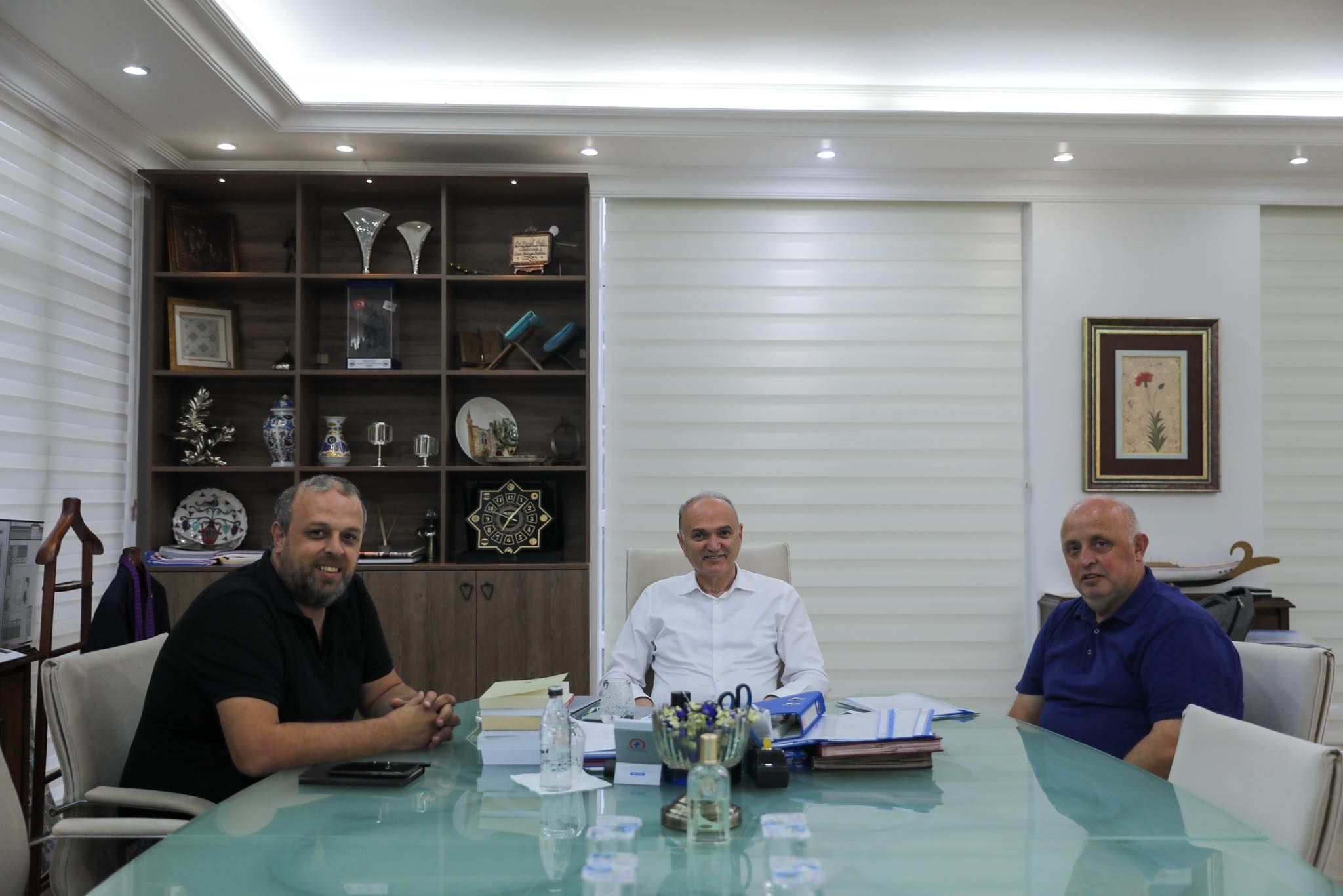 Murat ve Osman Saydam, Başkan Özlü’yü Ziyaret Etti