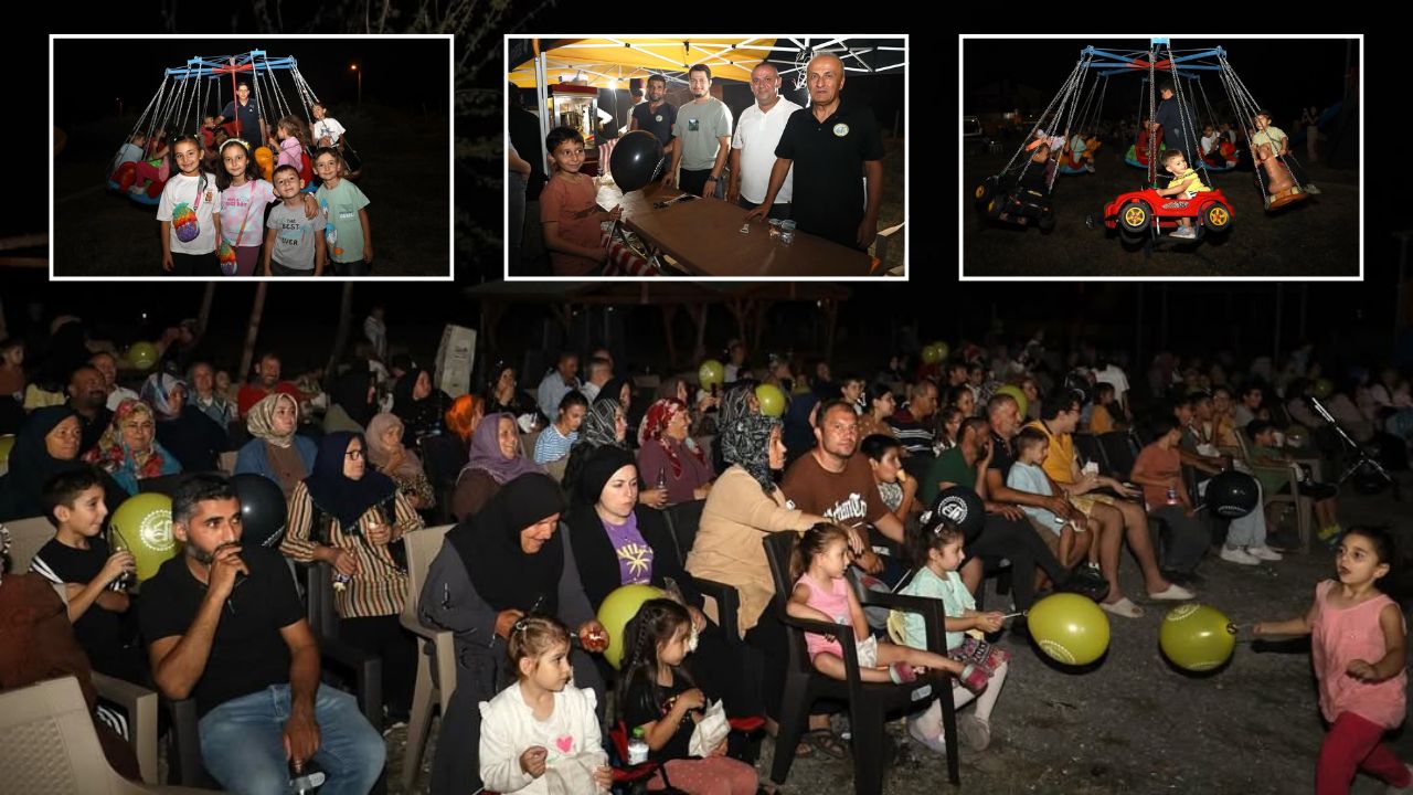 Düzce’de Açık Hava Sinema Keyfi Hacıaliler Köyü’nde