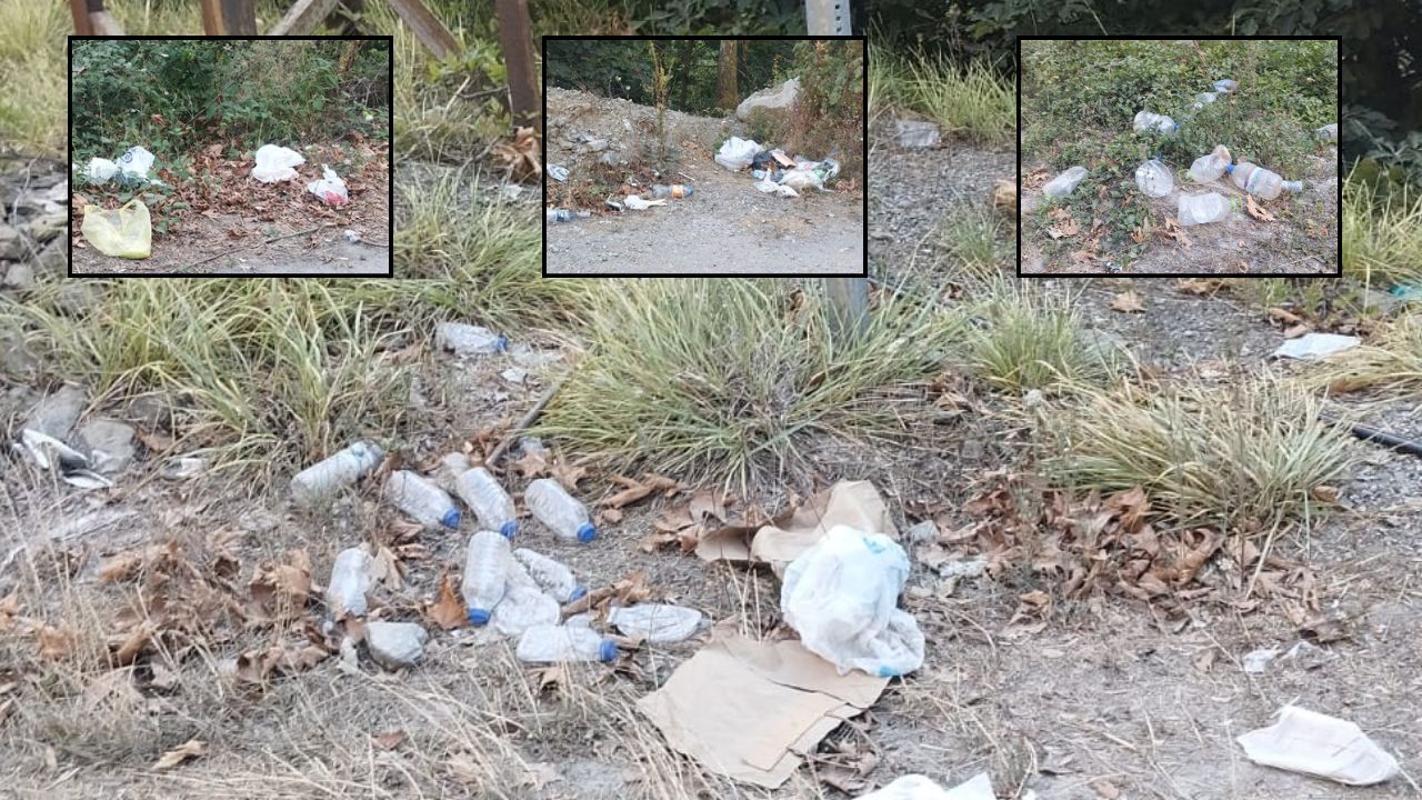 Uğur Köyü Samandere Bağlantı Yollarında Çöp Tehlikesi !