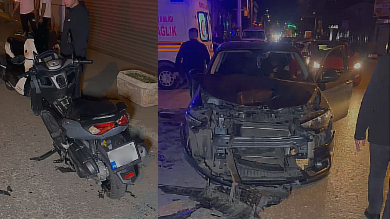 Düzce’de Otomobil ile Motosiklet Çarpıştı; 2 Kişi Yaralandı