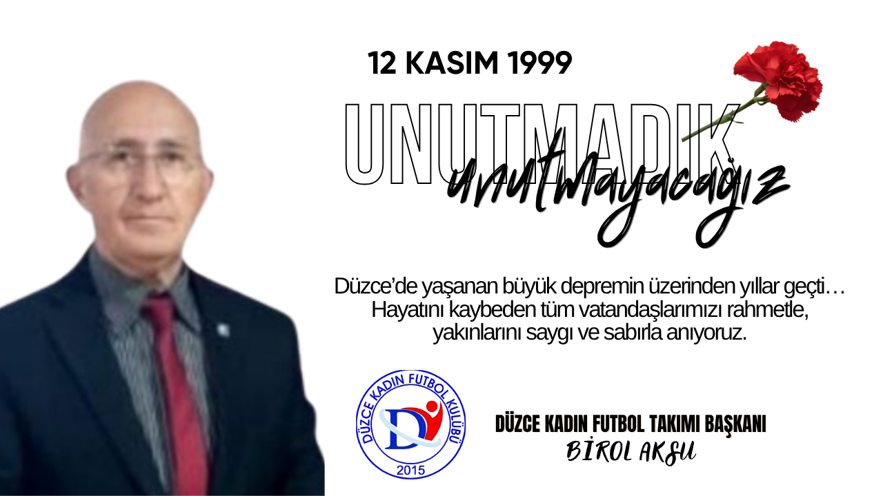 BİROL AKSU 12 KASIM REKLAM İLANI