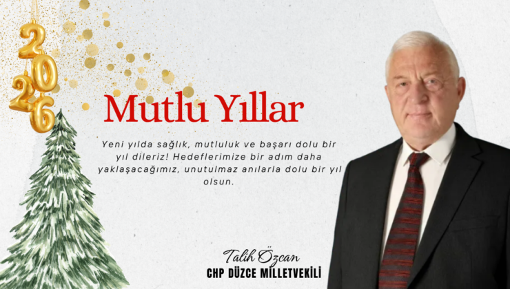 TALİH ÖZCAN YILBAŞI REKLAM MESAJI