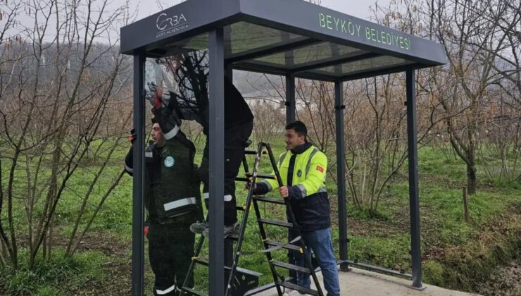 Beyköy’de Şehir İçi Otobüs Durakları Yenileniyor