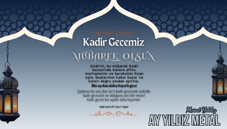 AY YILDIZ METAL KADİR GECESİ REKLAM İLANİ