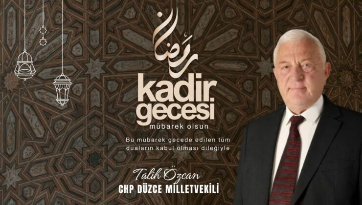 TALİH ÖZCAN KADİR GECESİ REKLAM İLANI