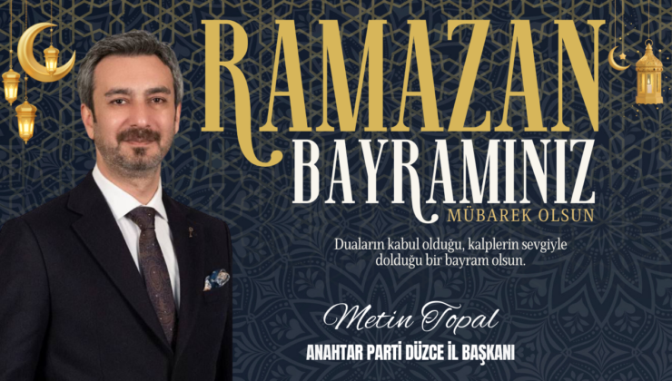 METİN TOPAL RAMAZAN BAYRAMI REKLAM İLANI