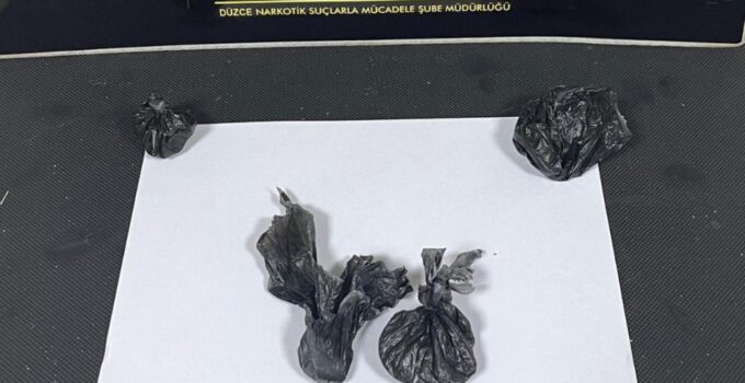 Düzce’de Uyuşturucu Operasyonu:1 Kişi Tutuklandı